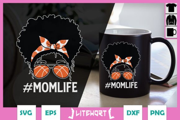 Basketball Mom Life Messy Bun Mother SVG Review
