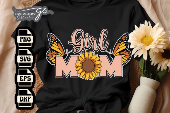 Girl Mom with Sunflowers Mothers Day SVG Review