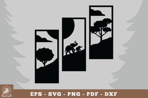 Mom and Baby Elephant Home Decor SVG Review