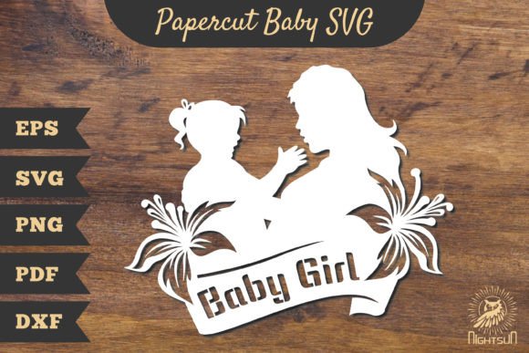 Mom and Baby Girl Papercut SVG Review