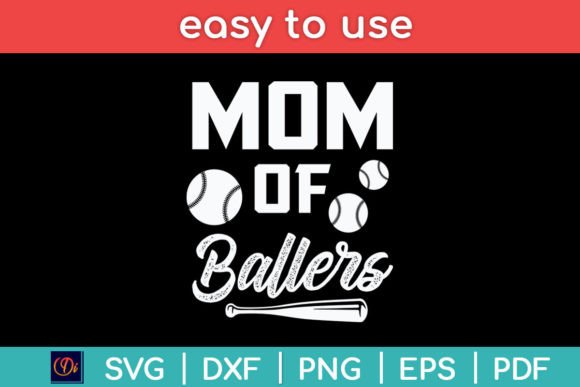 Retro Mom of Ballers Funny Baseball